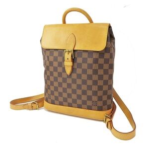 Louis Vuitton Brown and Tan Checkered Backpack